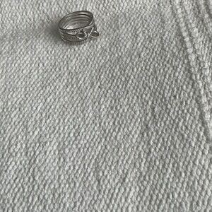 Pandora Silver Ring with Sparkling Accents